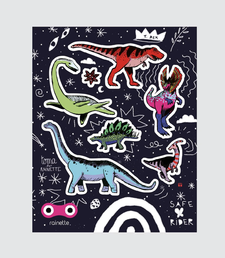 Reflecktierende Stickers Dinosaurier - 2
