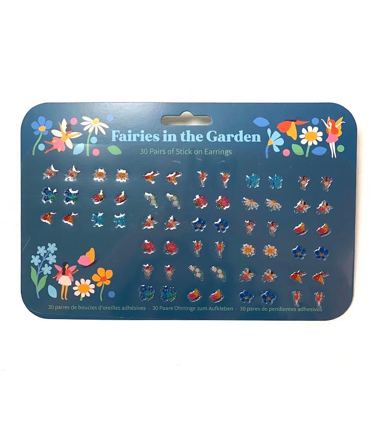 Stick on earrings - Fairies in the Garden