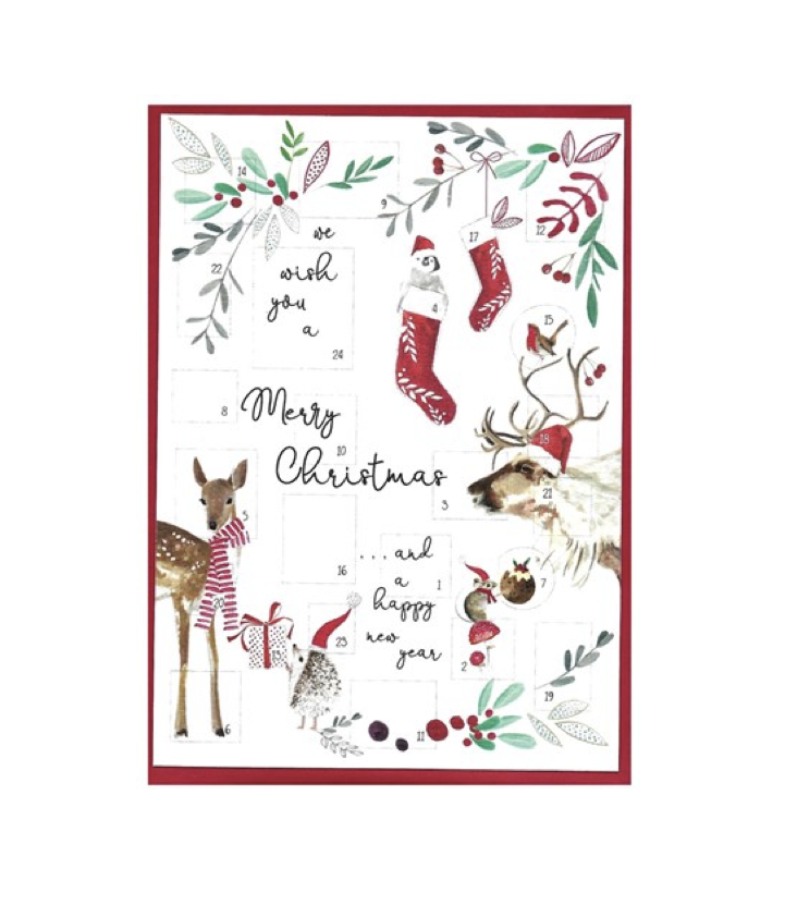 Adventskalender Karte Christmas Creatures