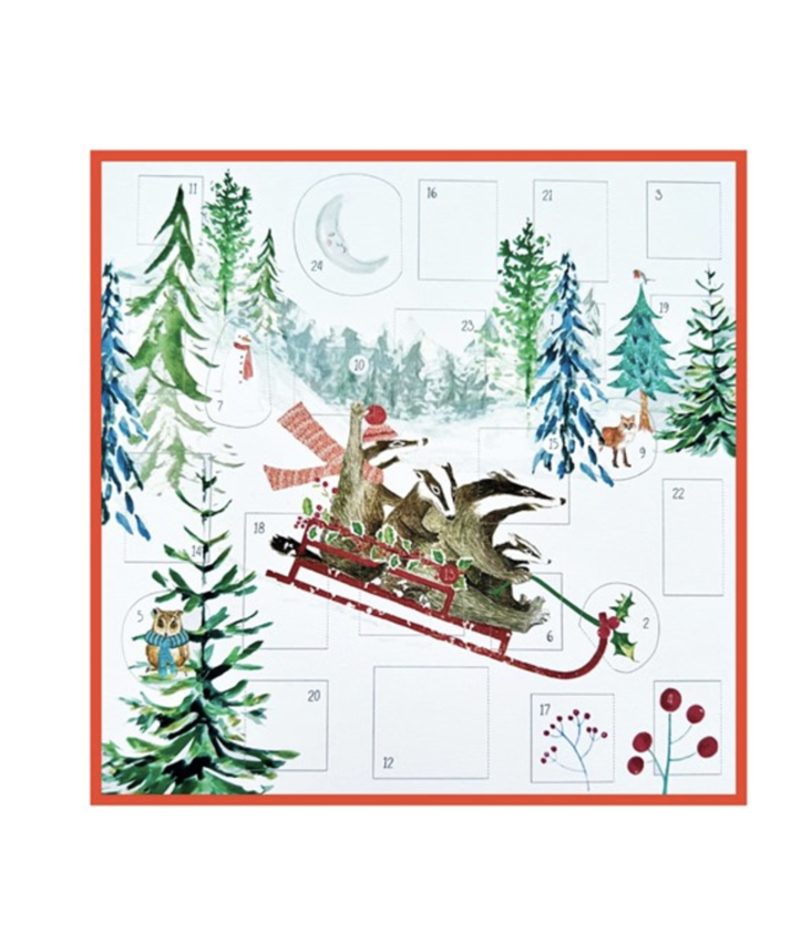 Advent Calendar Card Badgers