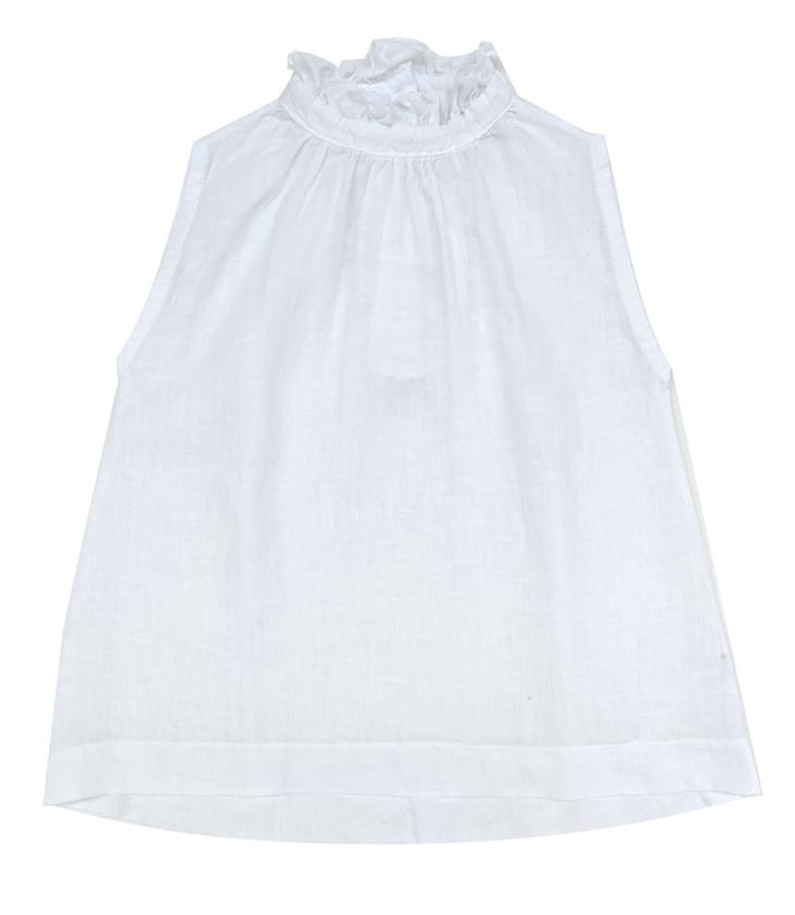 Sleeveless Linen Top