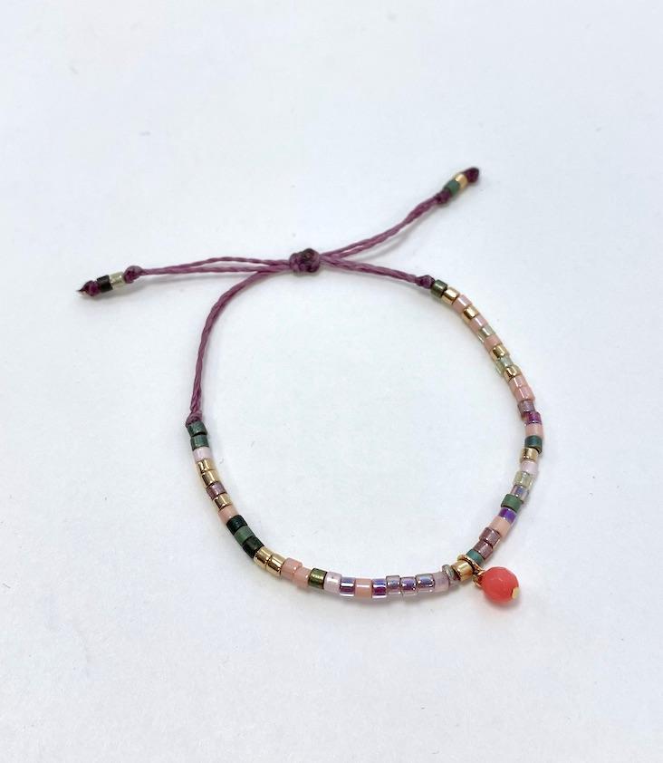 Sliding bracelet Miyuki glass beads Kids
