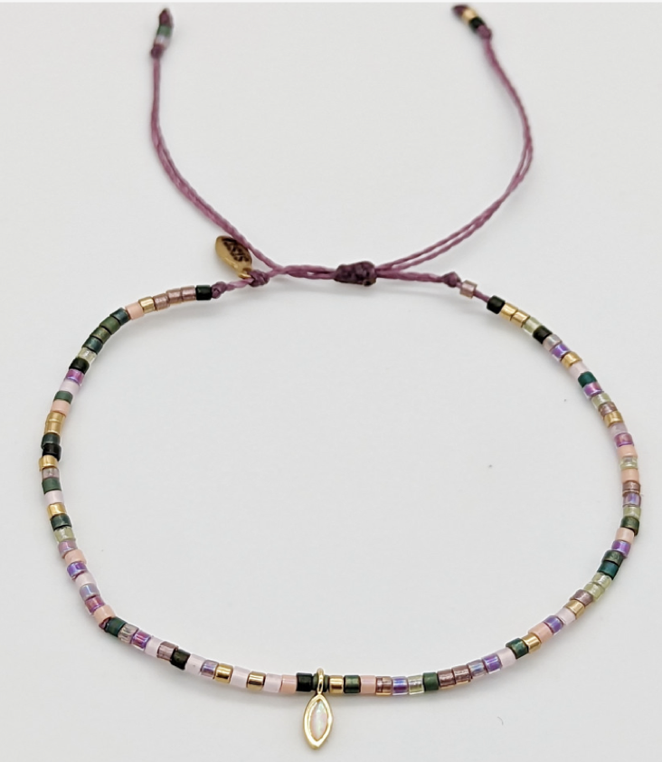 Sliding bracelet Miyuki glass beads Teens
