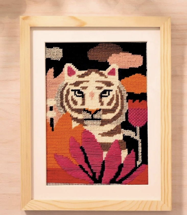 Atelier 64 Kanvevas Stickerei Tiger - 2