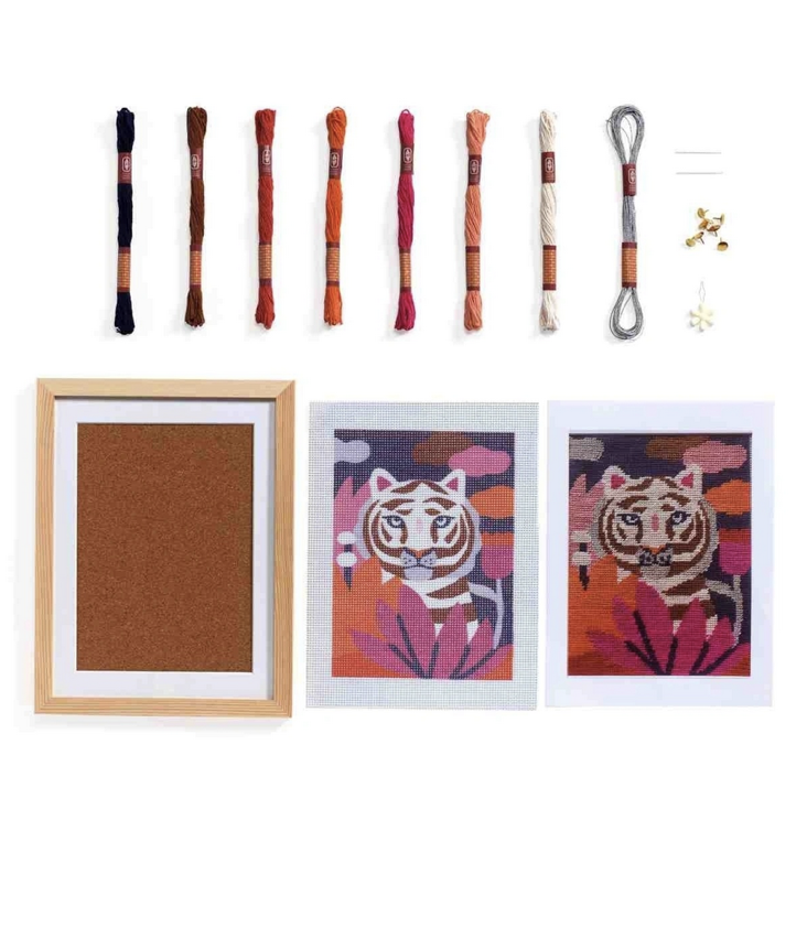 Atelier 64 Kanvevas Stickerei Tiger - 0