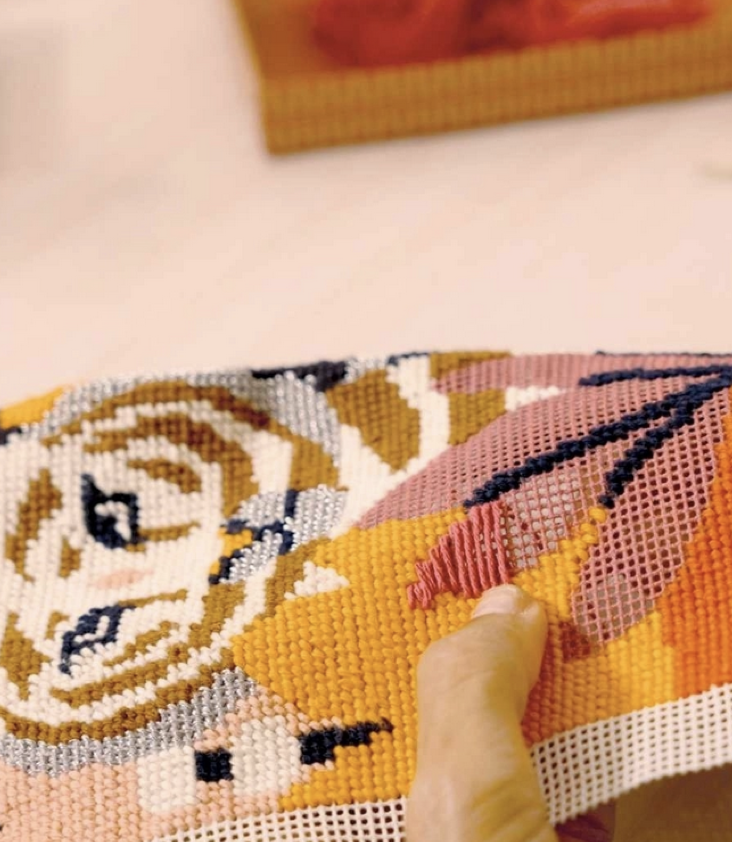 Atelier 64 Kanvevas Stickerei Tiger - 1