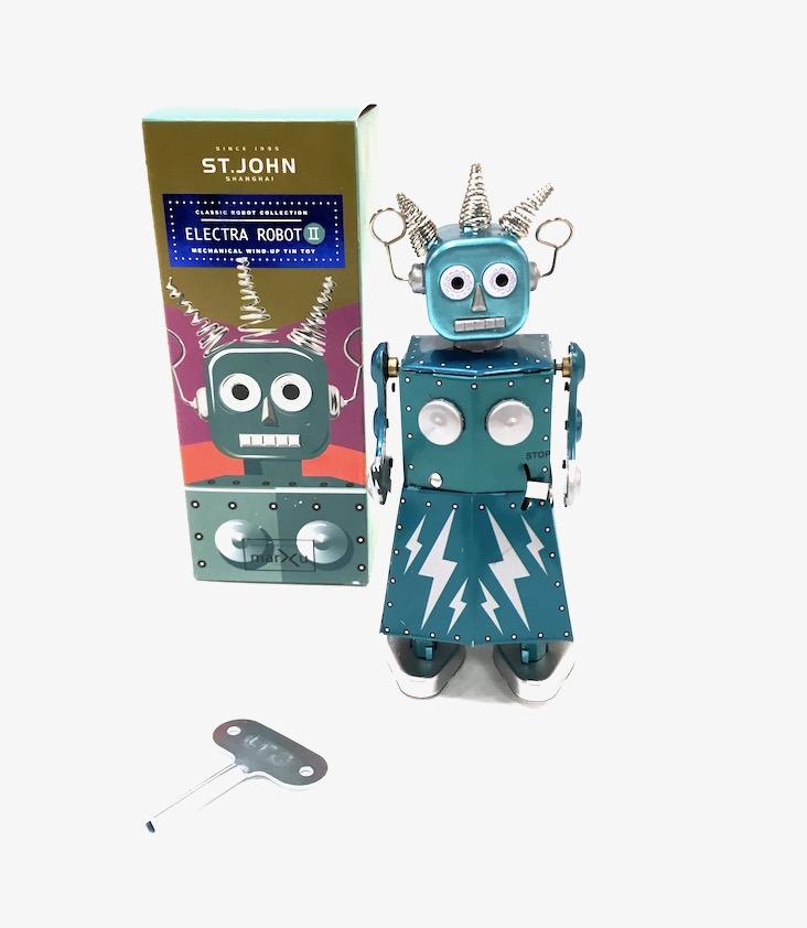 Mechanical Wind-Up Tin Toy Electra