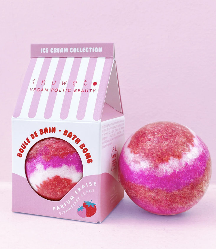 Bath Bomb Icecream Strawberry - 0
