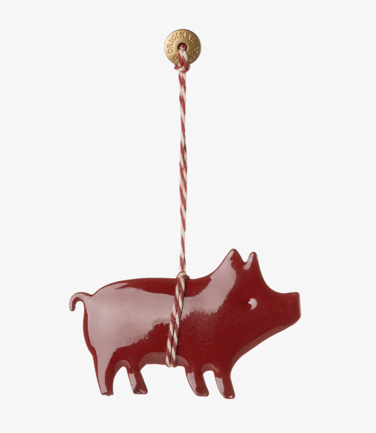 Metal Ornament Pig