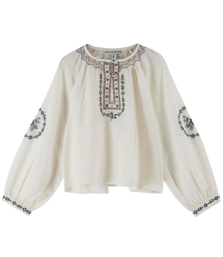 Bestickte Bluse