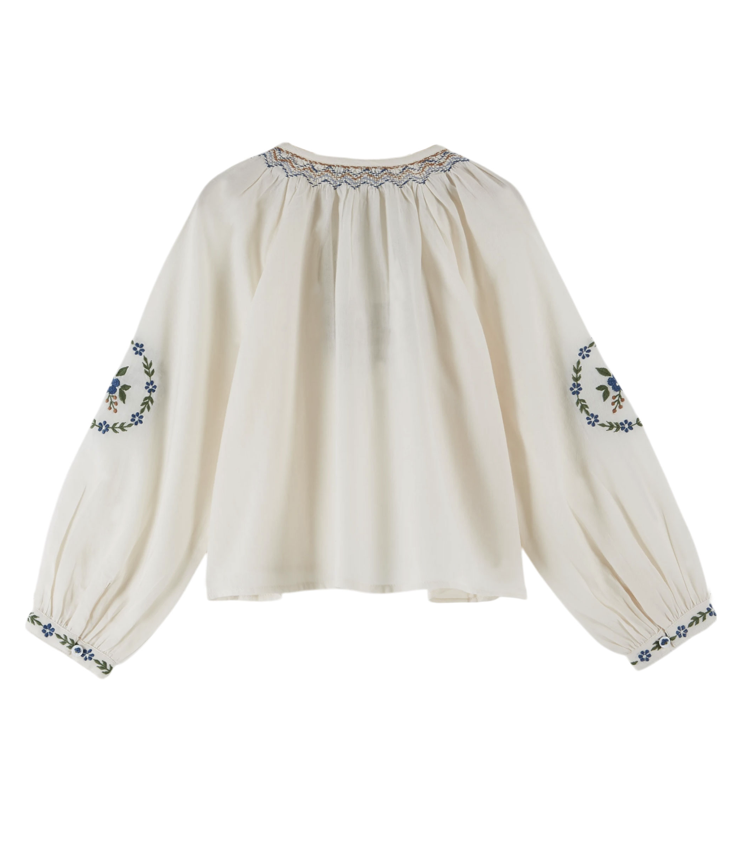 Bestickte Bluse - 2