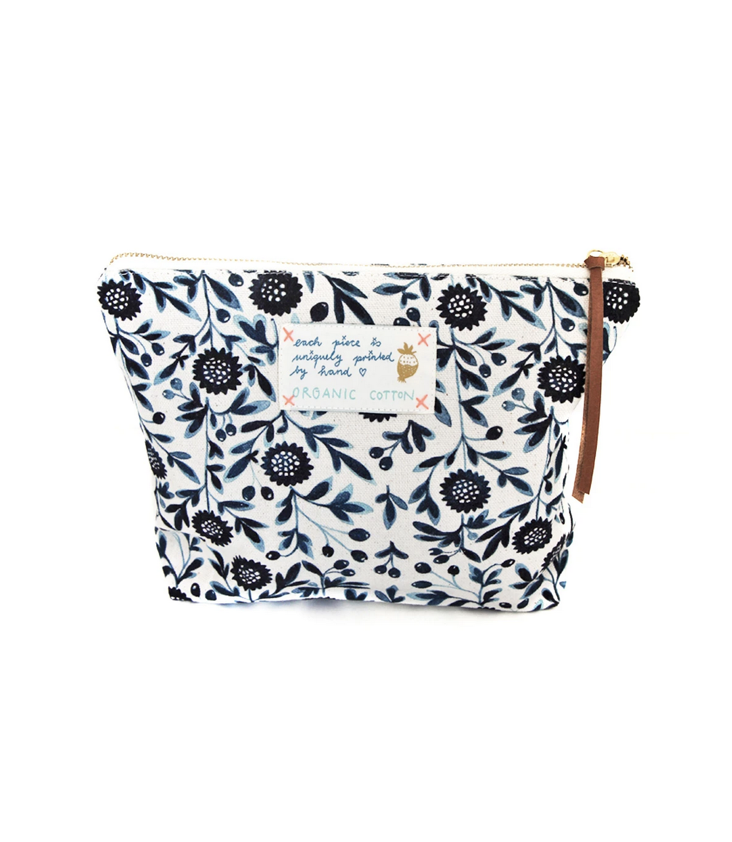 Pouch Toilet Bag My Blue Flowers Small