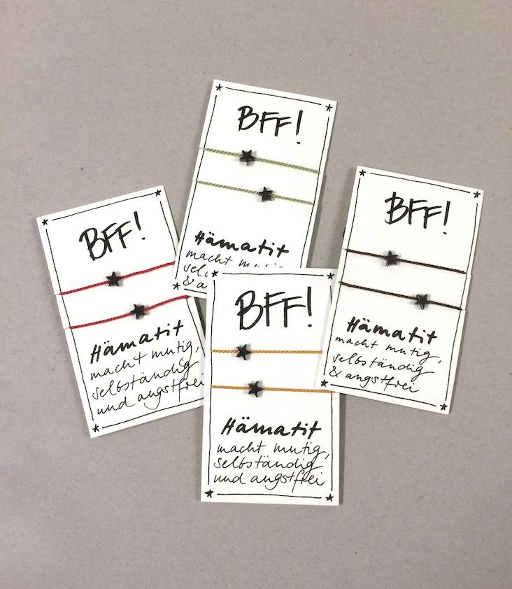 BFF - Haematite - 2 Bracelets