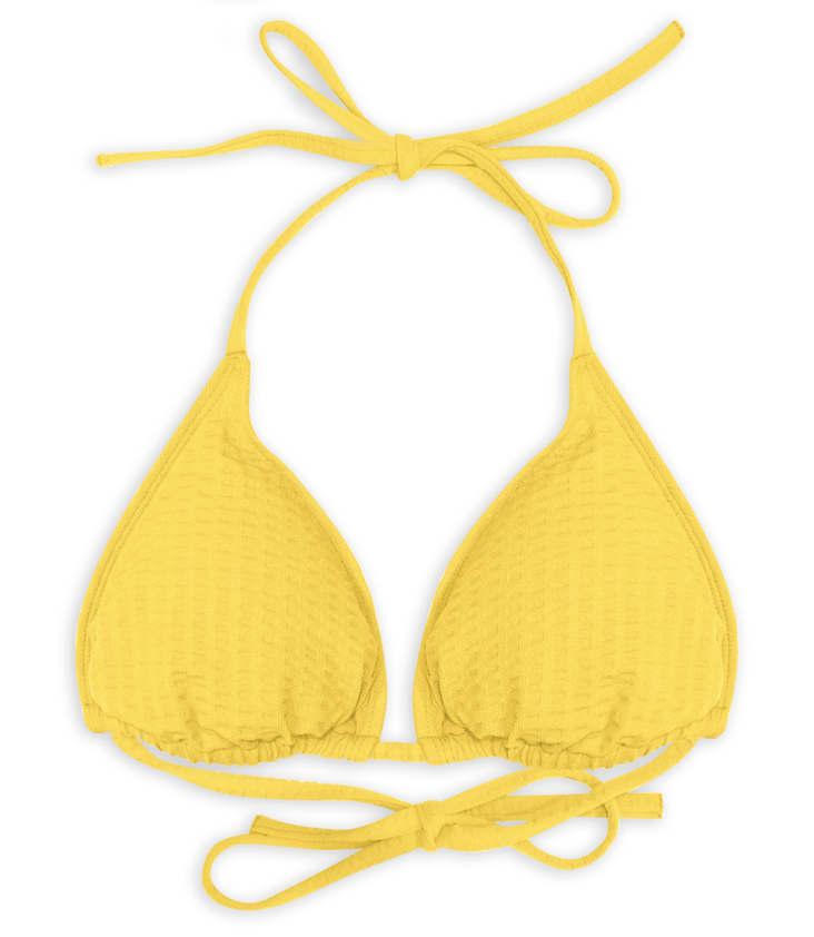 Bikini Oberteil Triangel Waffle