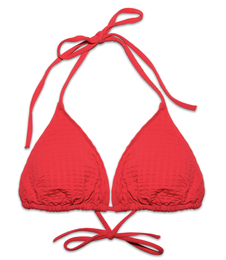 Bikini Oberteil Triangel Waffle