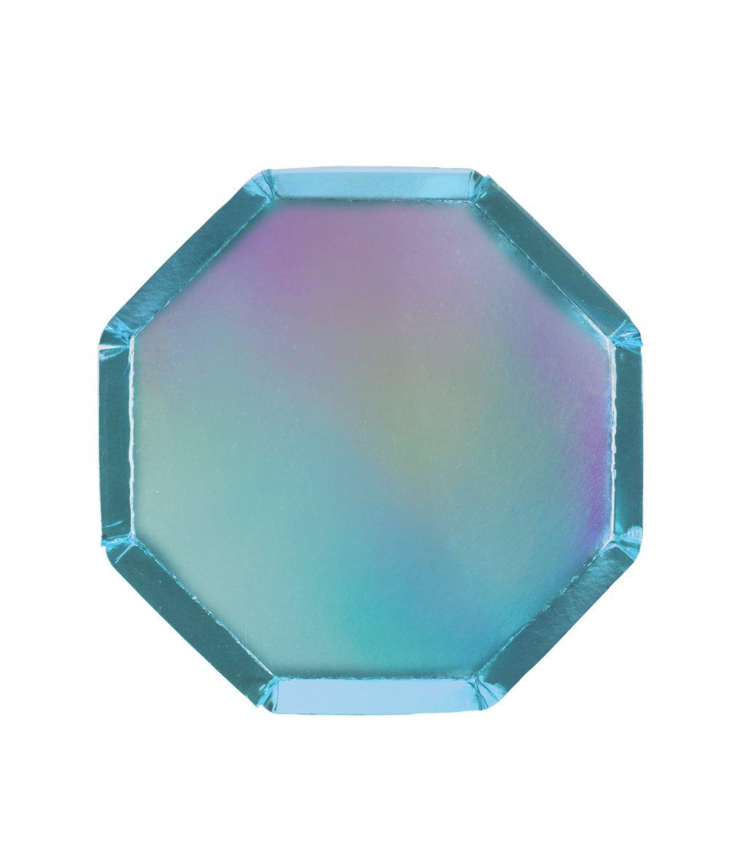 Blue Holographic Plates