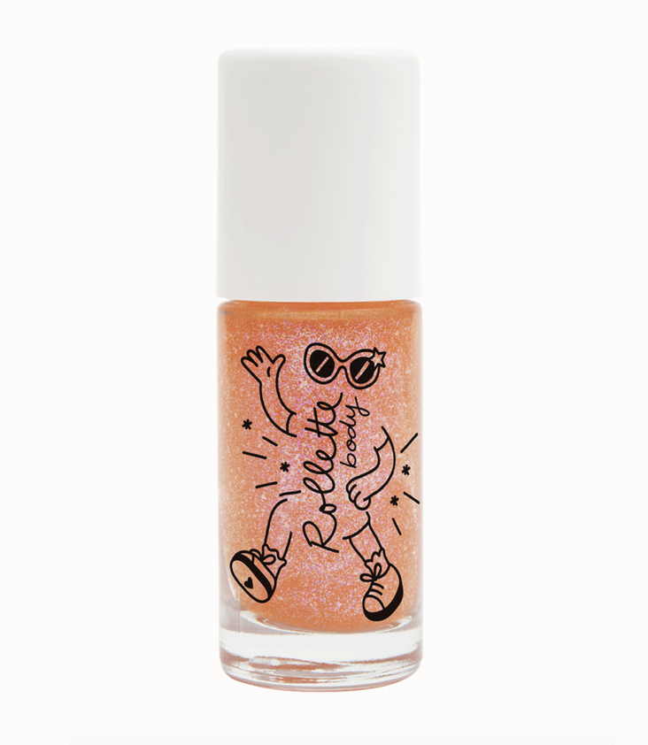 Body Glitter Gel Roller Pfirsich