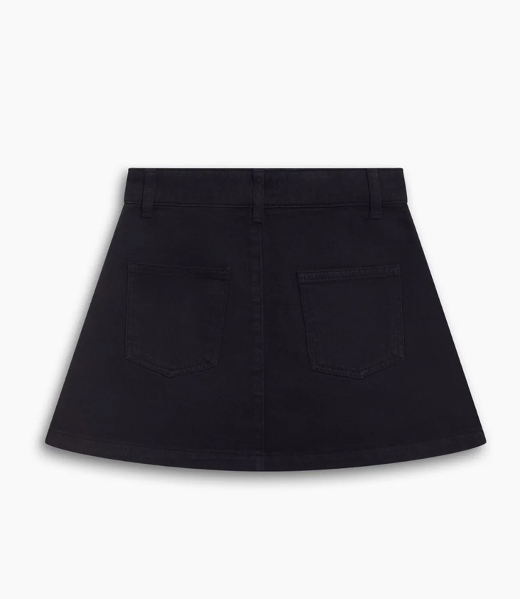 Denim Studded Skirt - 1