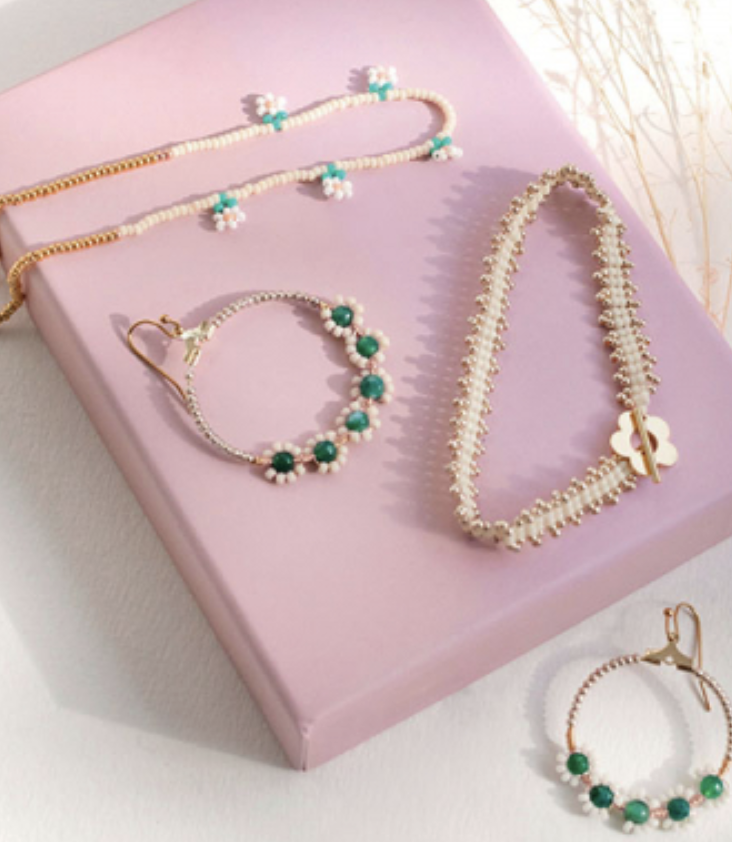 DIY Schmuckset aus Rocailles-Perlen - 1