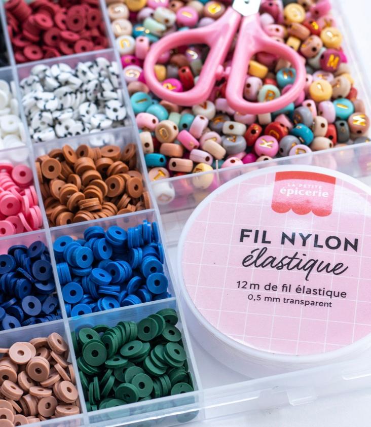 DIY Set Heishi Beads Nature 6mm - 1