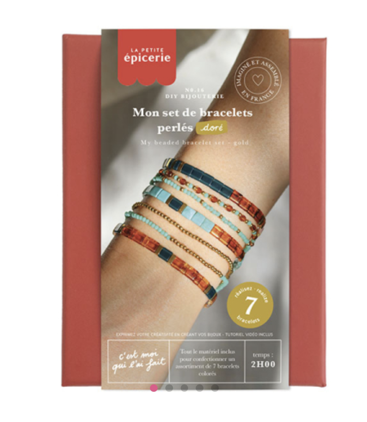 DIY Set Perlenarmbändern - Gold
