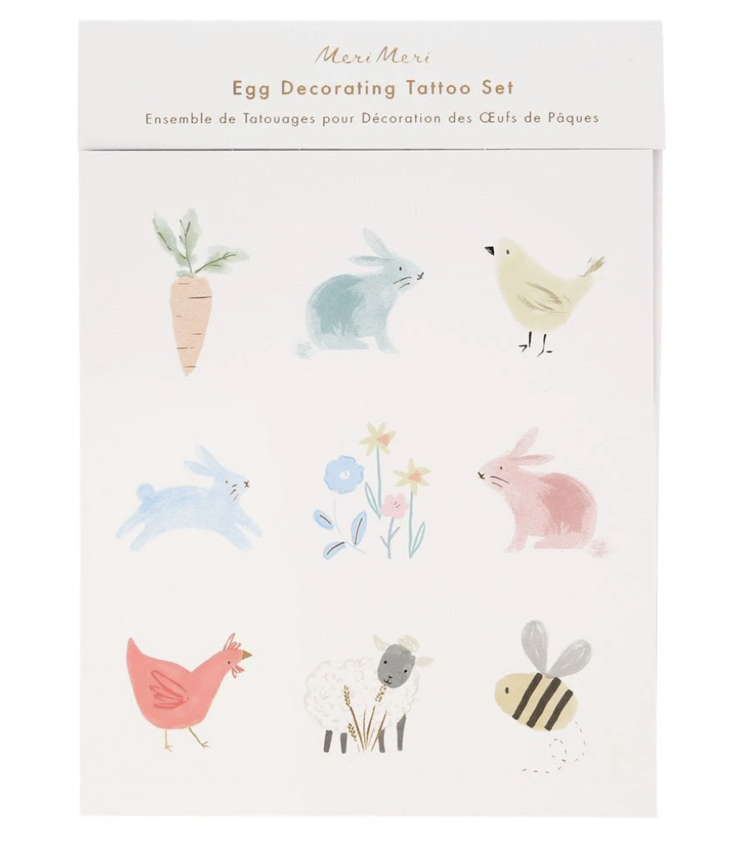 Egg Tattoo Set Animals