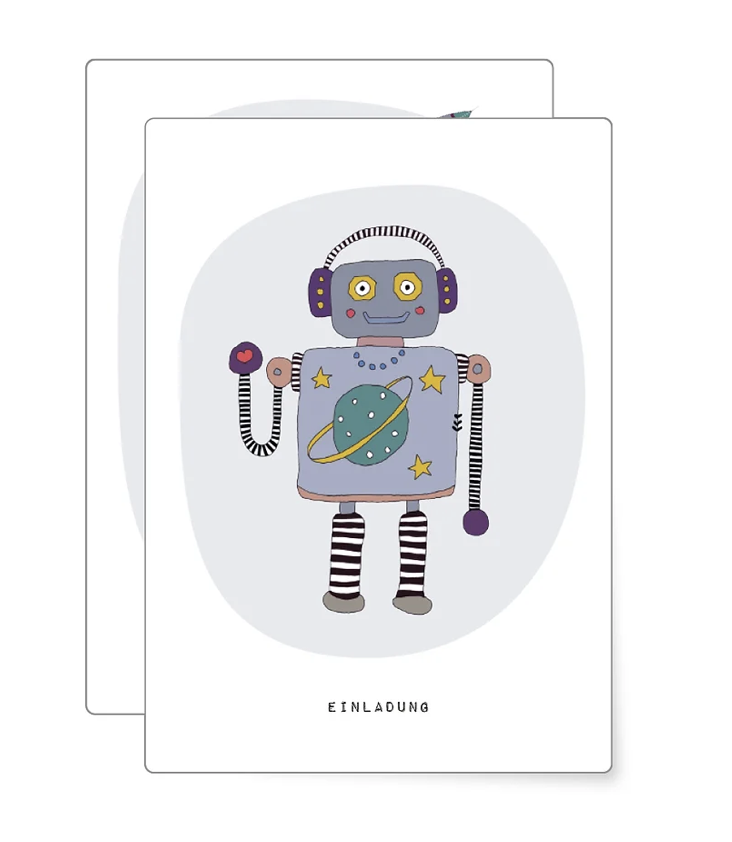 Invitation / Postcard Robot