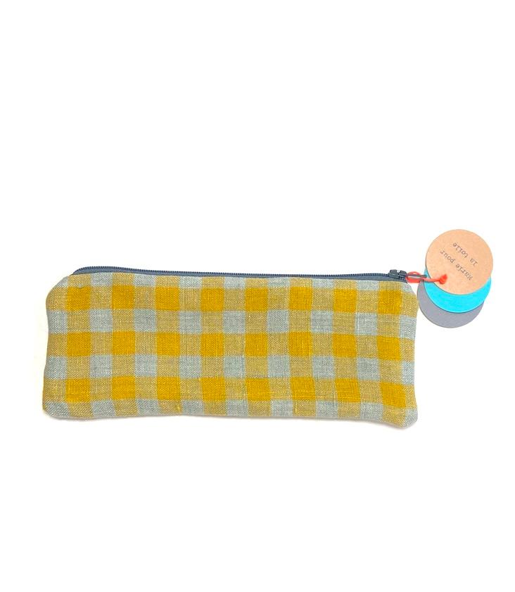 Pencil Case Bag Plaid