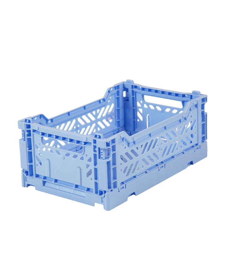 Folding crate small Baby Blue