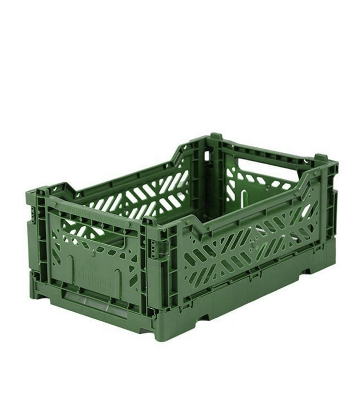 Folding crate small Dark Green