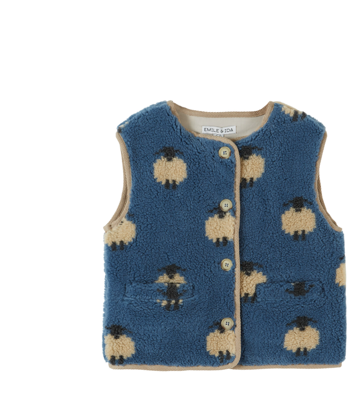 Fleece Weste Schafe