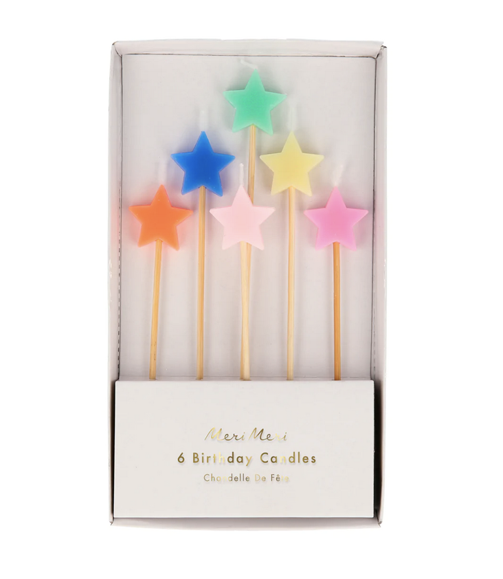 Birthday Candels Mixed Stars