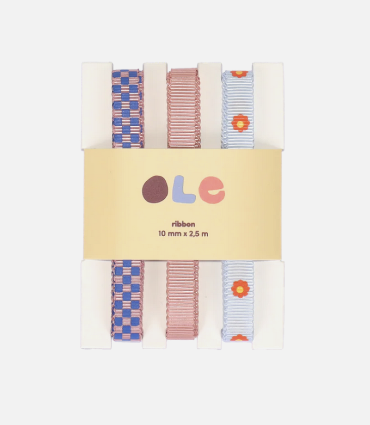 Geschenkband 3er Set Schachbrett