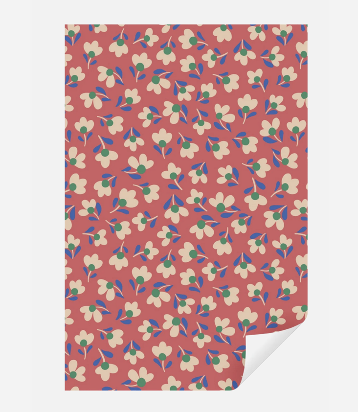 Geschenkpapier Blumen