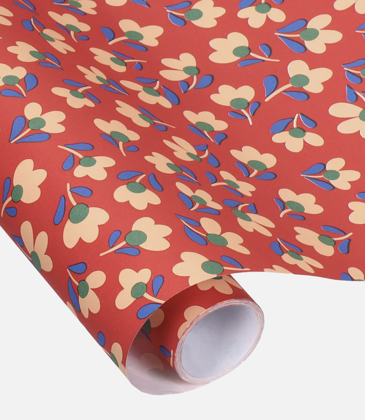 Geschenkpapier Blumen - 1