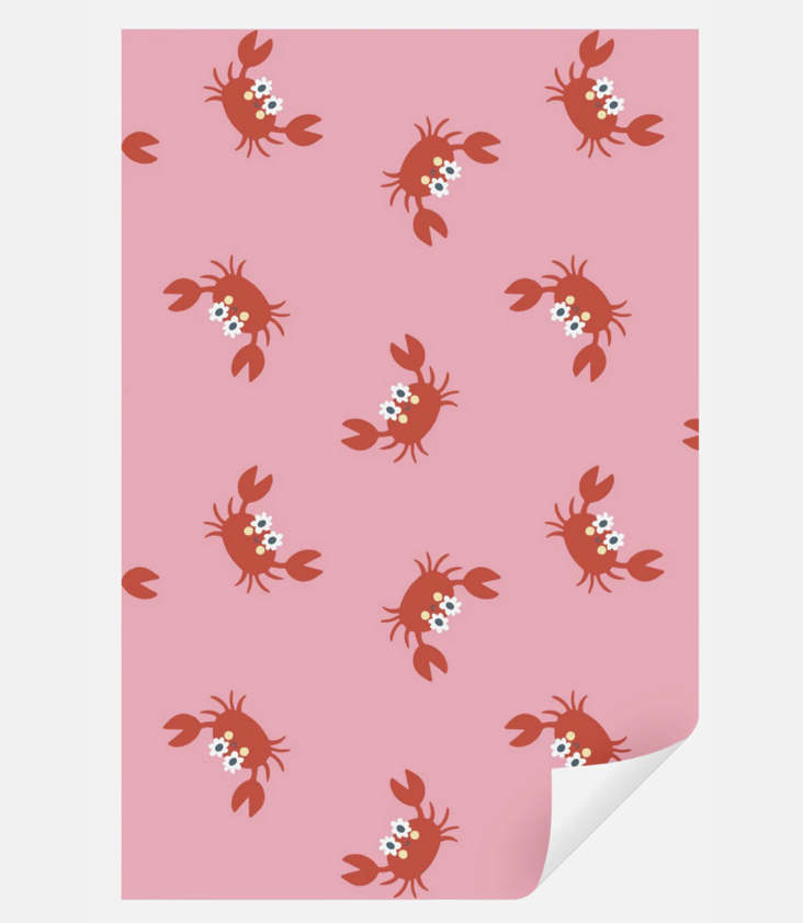 Geschenkpapier Krebse