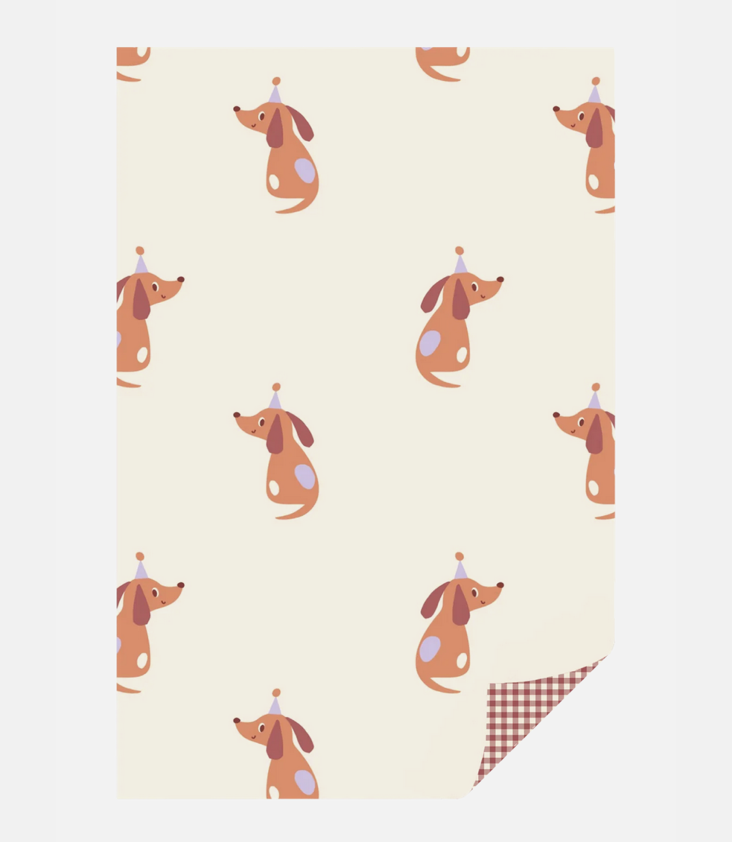 Geschenkpapier Party Hunde