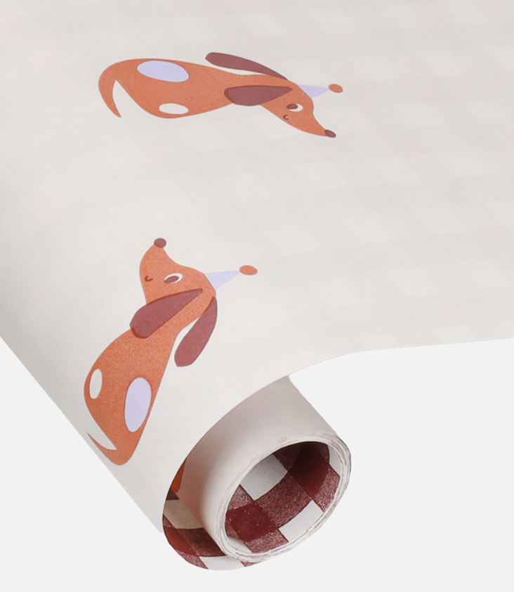 Geschenkpapier Party Hunde - 0
