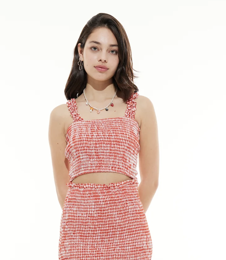 Gingham Top 12y / 152 - 0
