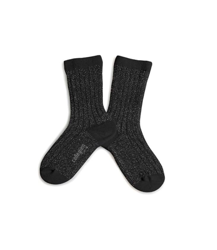 Lurex Socks Noir de charbon