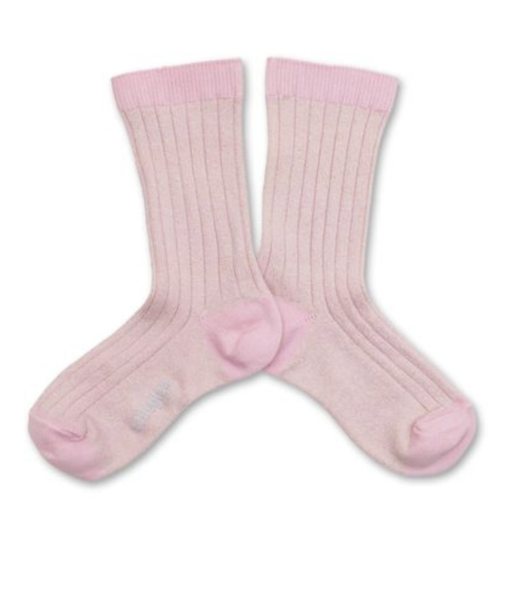 Glitzersocken Rose Dragée