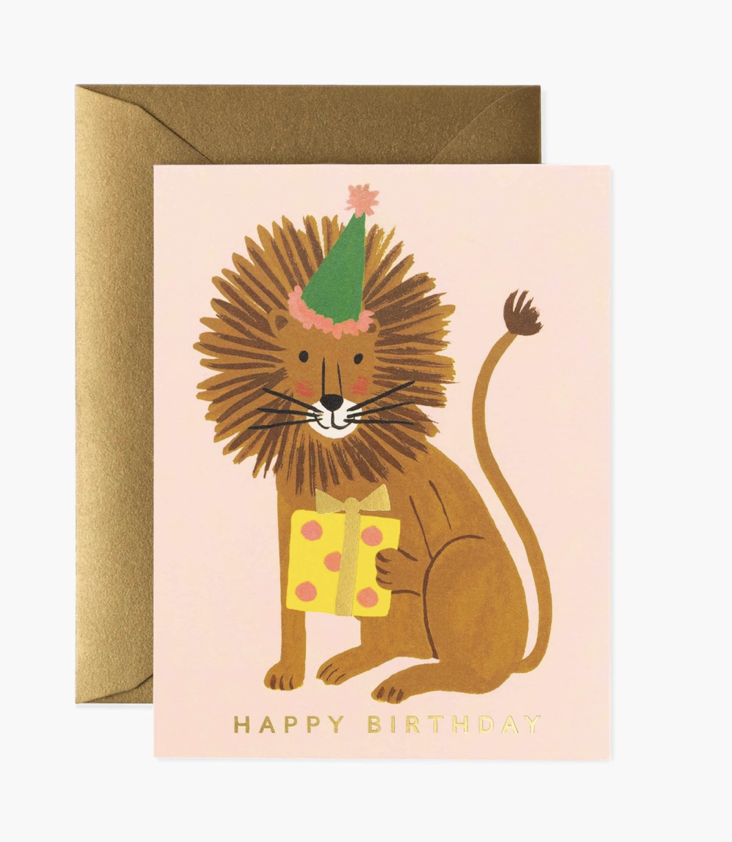 Card Lion Birthday