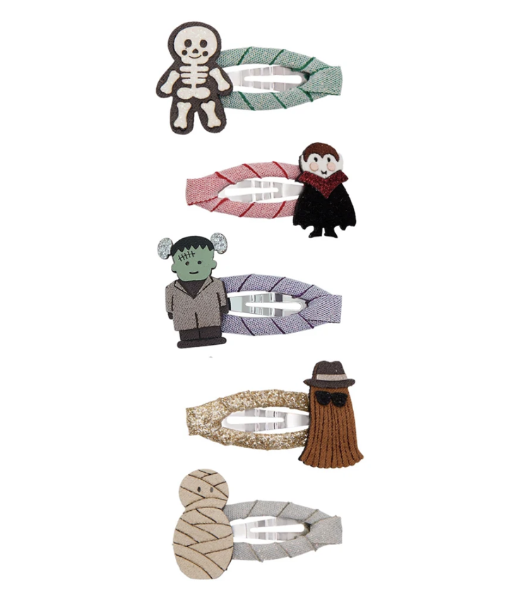 Hair clip Monsters Set of 5