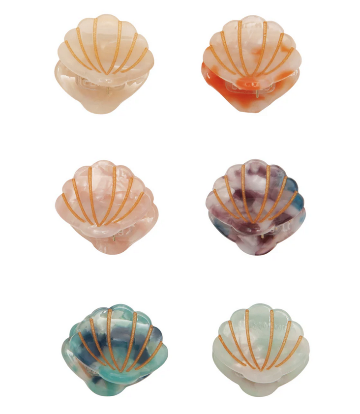 Hair Clips Shell Set of 6