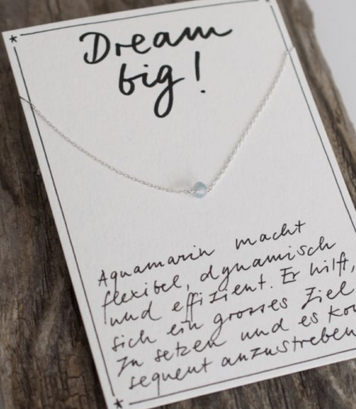 Necklace Choker Aquamarin