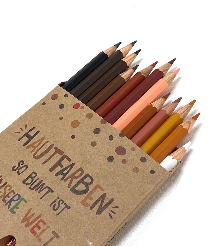 Skin Colour Crayons `This colourful is our world` - 1