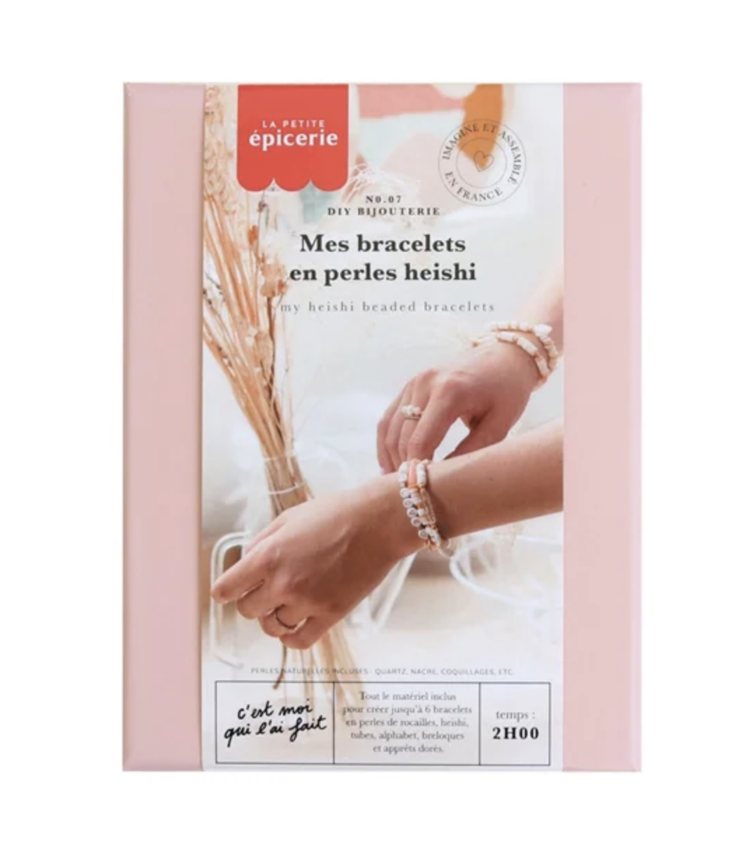 Heishi beads bracelet set