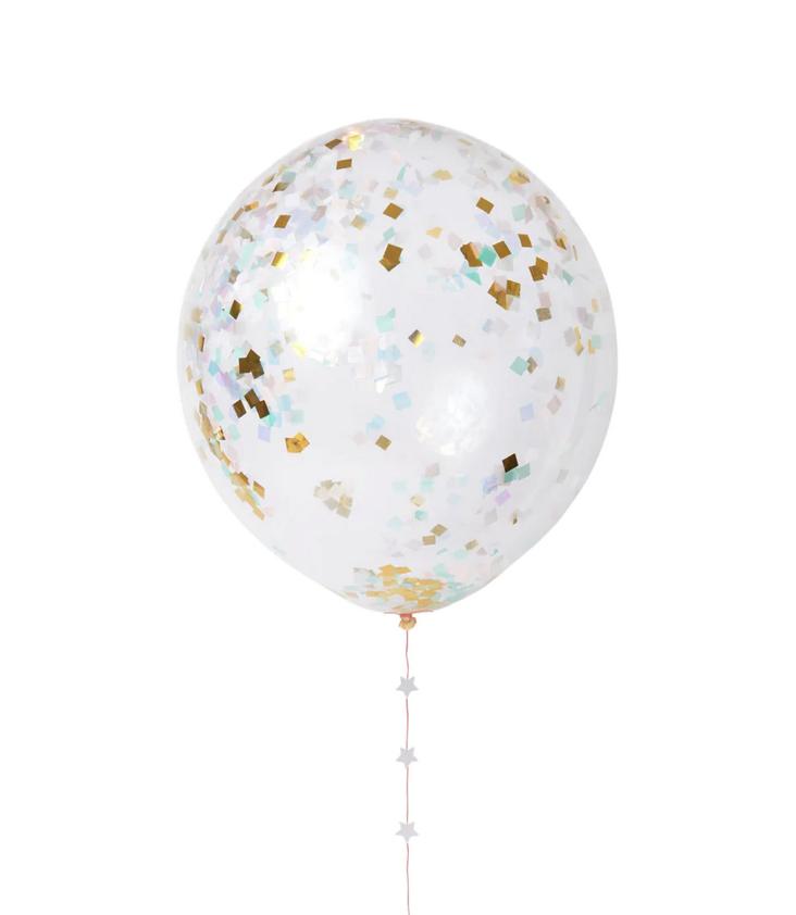 Iridescent Confetti Balloon Kit - 1