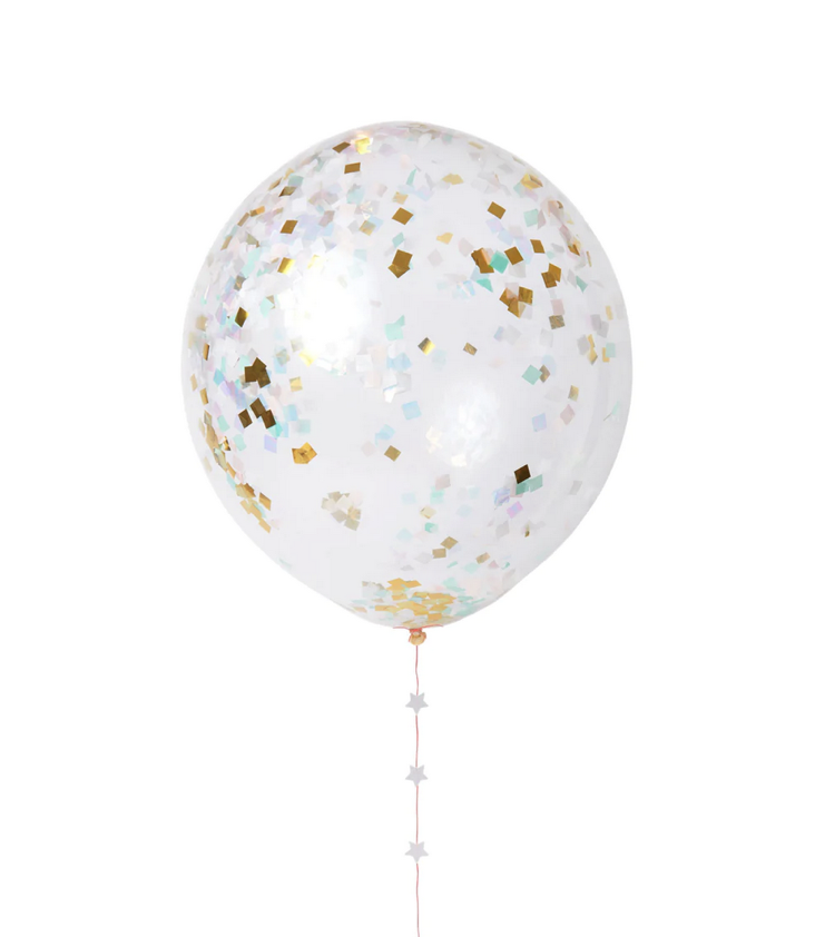 Iridescent Confetti Balloon Kit - 0