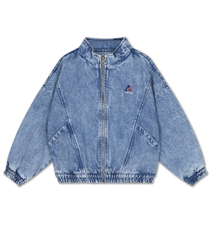 Jacke Denim Windbreaker Acid Blue